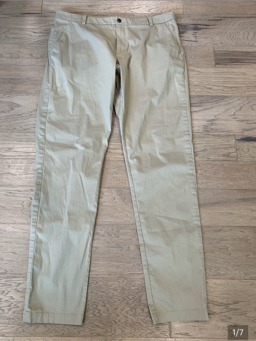 Lululemon Commission Pant Classic *Swift Cotton 37" Tofino Sand Size 38